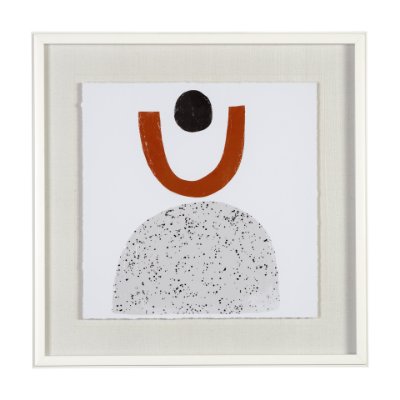 13464 - Tota I by Victoria Borges a Hand Embellished Textured Framed Art Print Matted under Glass