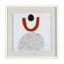 13464 - Tota I by Victoria Borges a Hand Embellished Textured Framed Art Print Matted under Glass