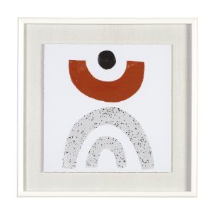 Tota II by Victoria Borges a Hand Embellished Textured Framed Art Print Matted under Glass