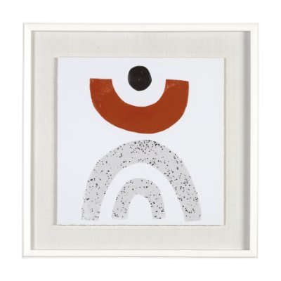 13465 - Tota II by Victoria Borges a Hand Embellished Textured Framed Art Print Matted under Glass