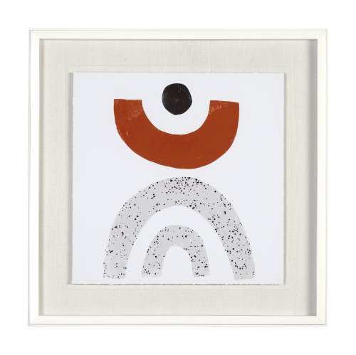 13465 - Tota II by Victoria Borges a Hand Embellished Textured Framed Art Print Matted under Glass