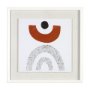 13465 - Tota II by Victoria Borges a Hand Embellished Textured Framed Art Print Matted under Glass