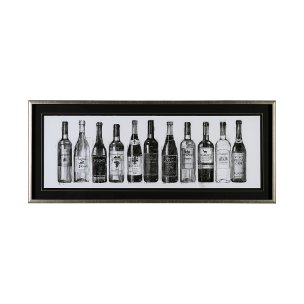 Wine Celler Crop v2 by Avery Tillmon a Hand Embellished Textured Framed Art Print Matted under Glass
