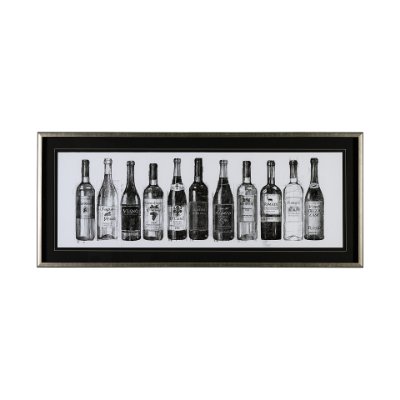 13467 - Wine Celler Crop v2 by Avery Tillmon a Hand Embellished Textured Framed Art Print Matted under Glass