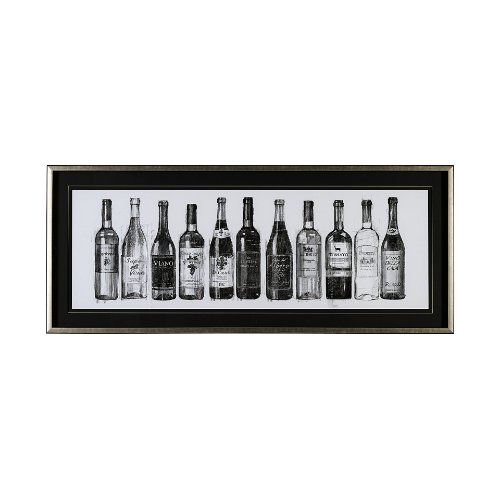 13467 - Wine Celler Crop v2 by Avery Tillmon a Hand Embellished Textured Framed Art Print Matted under Glass