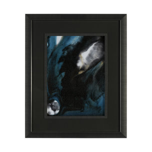 Ocean Currents I  by Mercana Studio a Hand Embellished Textured Framed Art Print Matted under Glass