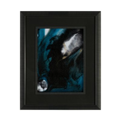 13468 - Ocean Currents I  by Mercana Studio a Hand Embellished Textured Framed Art Print Matted under Glass