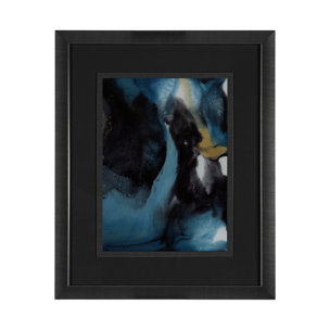 Ocean Currents II by Mercana Studio a Hand Embellished Textured Framed Art Print Matted under Glass