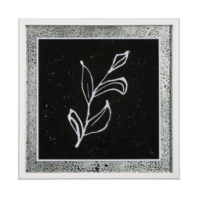 13472 - Flora I by Mercana Studio a Hand Embellished Textured Framed Art Print Matted under Glass