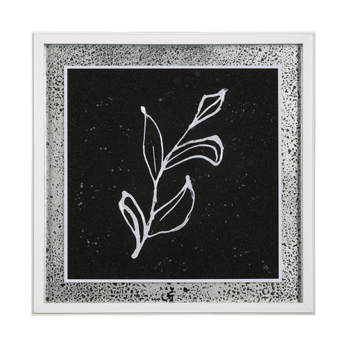 13472 - Flora I by Mercana Studio a Hand Embellished Textured Framed Art Print Matted under Glass