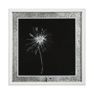 Flora II by Mercana Studio a Hand Embellished Textured Framed Art Print Matted under Glass