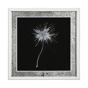 Flora III by Mercana Studio a Hand Embellished Textured Framed Art Print Matted under Glass