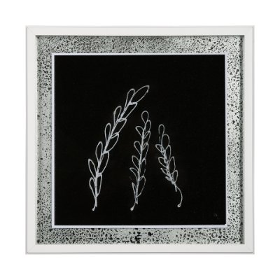 13475 - Flora IV by Mercana Studio a Hand Embellished Textured Framed Art Print Matted under Glass