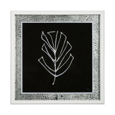 13476 - Flora V by Mercana Studio a Hand Embellished Textured Framed Art Print Matted under Glass