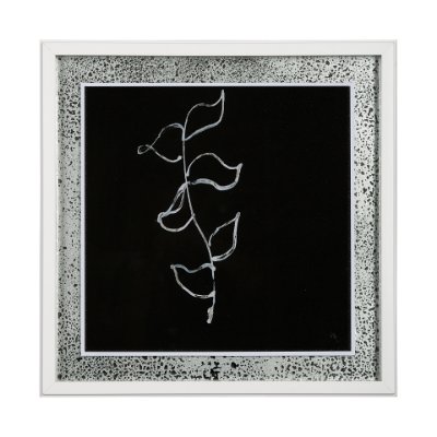 13477 - Flora VI by Mercana Studio a Hand Embellished Textured Framed Art Print Matted under Glass