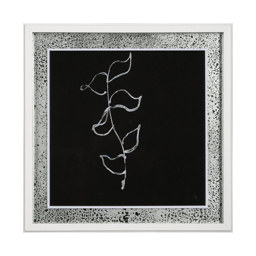 13477 - Flora VI by Mercana Studio a Hand Embellished Textured Framed Art Print Matted under Glass