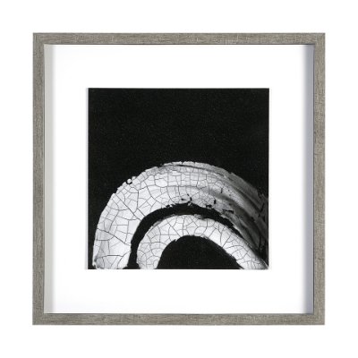 13478 - Ying (Black) by Mercana Studio a Hand Embellished Textured Framed Art Print Matted under Glass