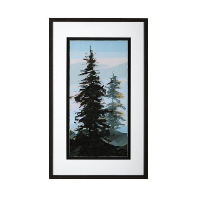 13481 - Guardian I by Jonathan Klassen a Hand Embellished Textured Framed Art Print Matted under Glass