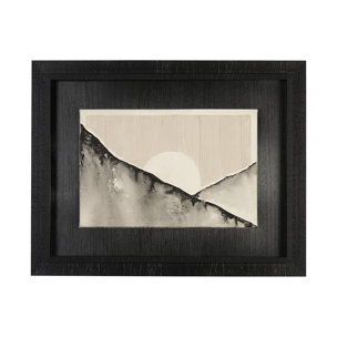 Sunrise L by Studio M a handmade Original Framed Artwork under Glass