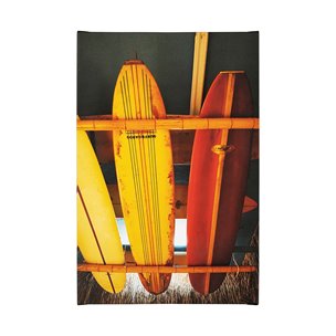 Surfshop by Urban Octopus a Hand Embellished Textured Canvas
