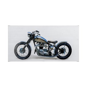 Lets Roll II White by James Wiens a Hand Embellished Textured Canvas