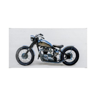 101734-L - Lets Roll II White by James Wiens a Hand Embellished Textured Canvas