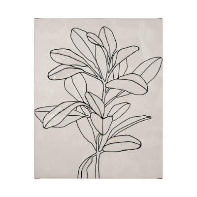 101752-L - Olive Branch Countour II by Emma Scarvey a Hand Embellished Textured Canvas
