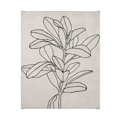 101752-L - Olive Branch Countour II by Emma Scarvey a Hand Embellished Textured Canvas