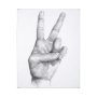 101754-L - Hand Signs II by Jennifer Paxton Parker a Hand Embellished Textured Canvas