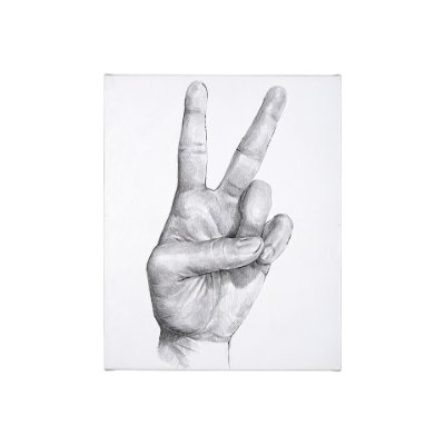 101754-S - Hand Signs II by Jennifer Paxton Parker a Hand Embellished Textured Canvas