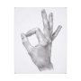 101755-L - Hand Signs III by Jennifer Paxton Parker a Hand Embellished Textured Canvas