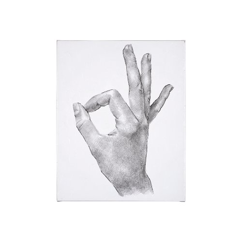 101755-S - Hand Signs III by Jennifer Paxton Parker a Hand Embellished Textured Canvas