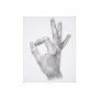 101755-S - Hand Signs III by Jennifer Paxton Parker a Hand Embellished Textured Canvas