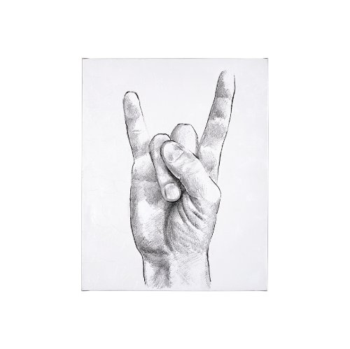 101756-S - Hand Signs IV by Jennifer Paxton Parker a Hand Embellished Textured Canvas