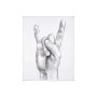 101756-S - Hand Signs IV by Jennifer Paxton Parker a Hand Embellished Textured Canvas