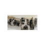 101768-S - Winter Sheeps II by Stellar Design Studio a Hand Embellished Textured Canvas