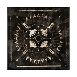 Sandpainting-Ink I by Chad Mackay a Hand Embellished Textured Canvas