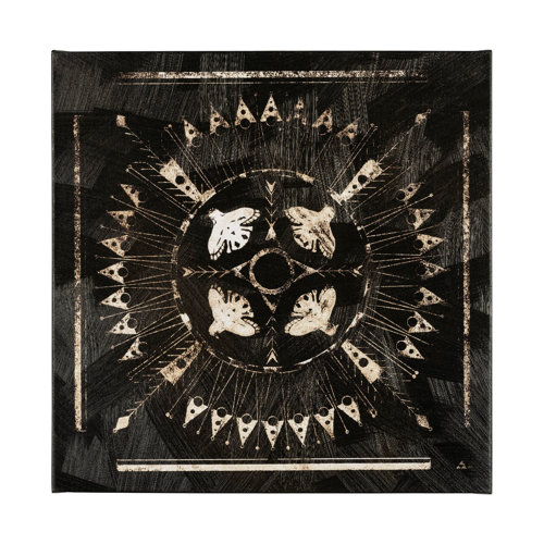 101778-L - Sandpainting-Ink I by Chad Mackay a Hand Embellished Textured Canvas