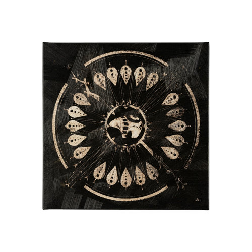 101779-S - Sandpainting-Ink II by Chad Mackay a Hand Embellished Textured Canvas