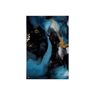 Ocean Currents II by Mercana Studio a Hand Embellished Textured Canvas