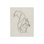 101792-S - Geo Squirrel by Mercana Studio a Hand Embellished Textured Canvas