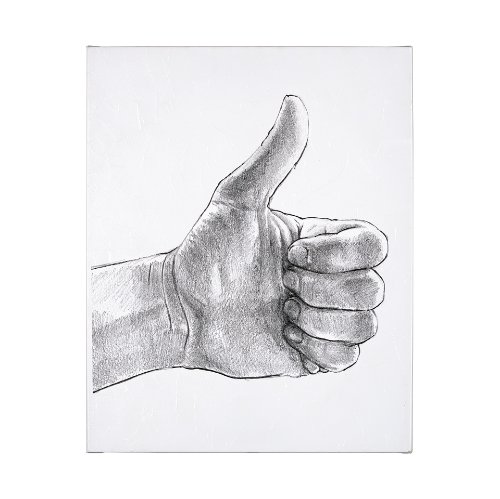 101753-L - Hand Signs I by Jennifer Paxton Parker a Hand Embellished Textured Canvas
