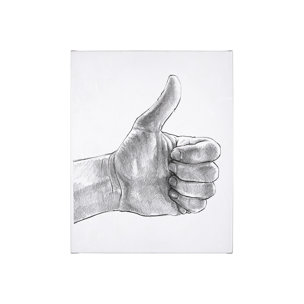 Hand Signs I by Jennifer Paxton Parker a Hand Embellished Textured Canvas