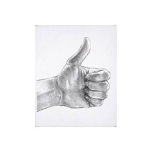 101753-S - Hand Signs I by Jennifer Paxton Parker a Hand Embellished Textured Canvas