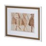 13319 - Posture by Mercana Studio a Hand Embellished Textured Framed Art Print Matted under Glass