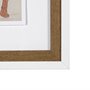 13319 - Posture by Mercana Studio a Hand Embellished Textured Framed Art Print Matted under Glass