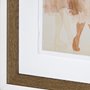 13319 - Posture by Mercana Studio a Hand Embellished Textured Framed Art Print Matted under Glass