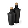 68983 - Asher Set of Two Black Metal Urns 