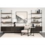 68847-AB - Grace 37.5L x 20W x 82H Two-Toned Brown Wood Three Shelf Shelving Unit