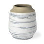 69042 - Sonnett Tall White/Blue Ceramic Vase 